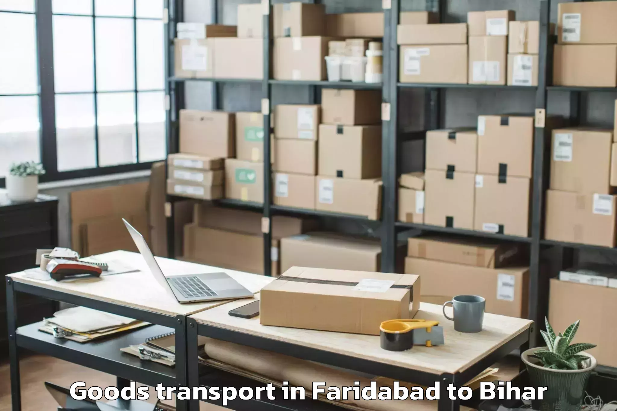 Discover Faridabad to Palasi Araria Goods Transport